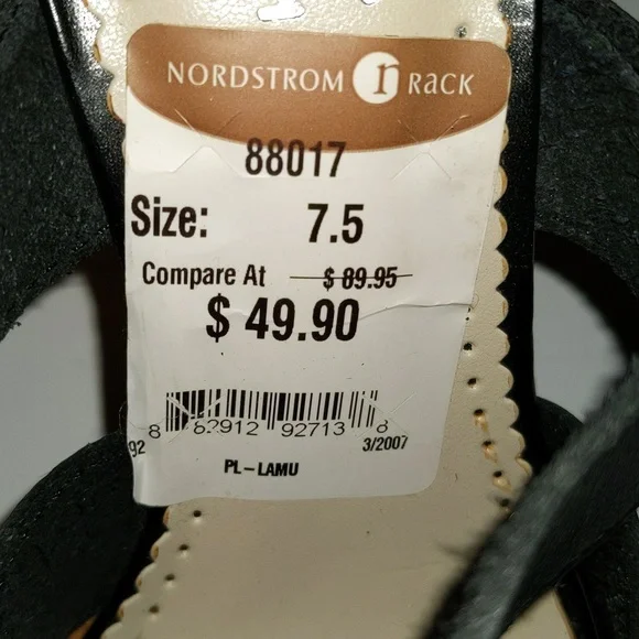 BCBG Paris Women's Size 7.5 Cork Wedge Heel Slip On Sandals - Picture 3 of 14